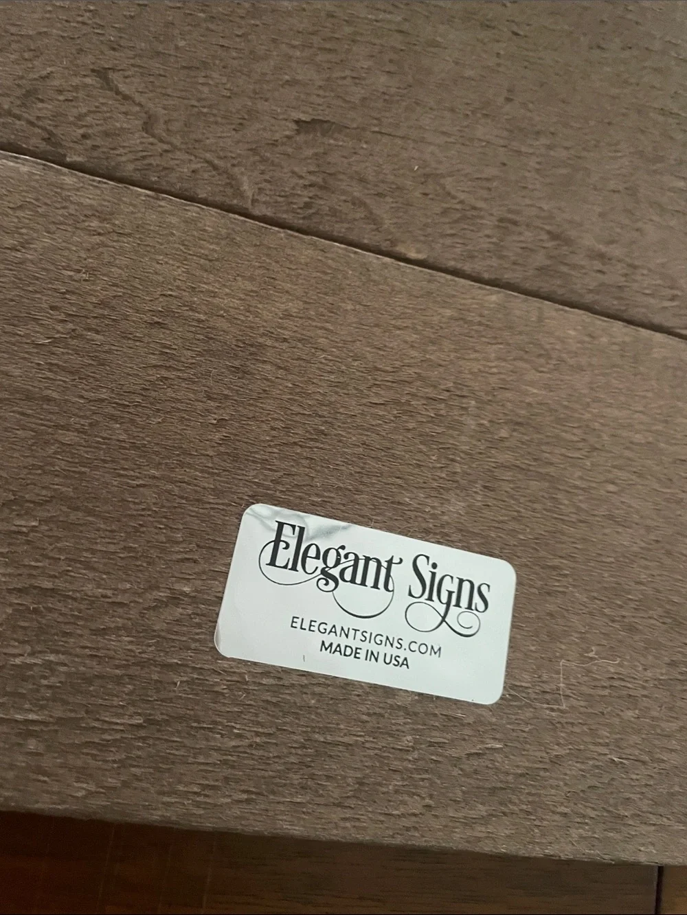 Rustic Wood Sign 